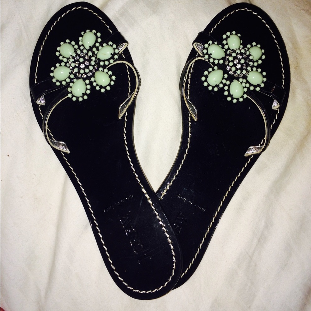 J crew leather sandal